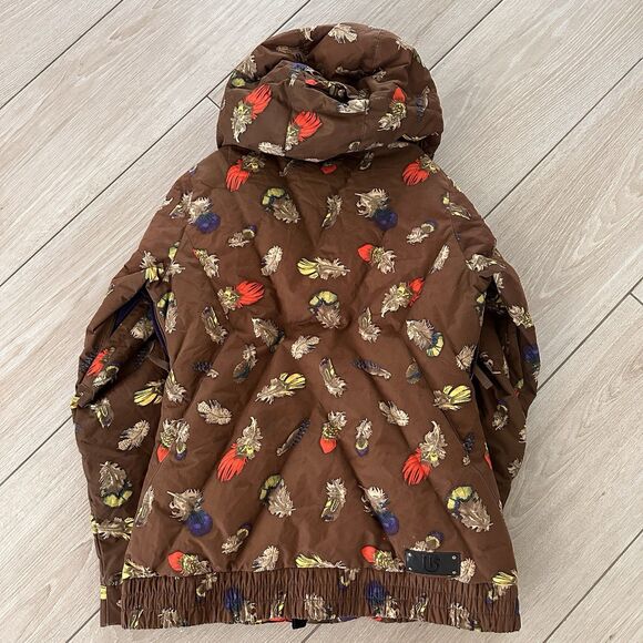 Burton Snowboarding Dandridge Down Feather Jacket COOL FLAVORS Womens M Ski Snow - Picture 10 of 11